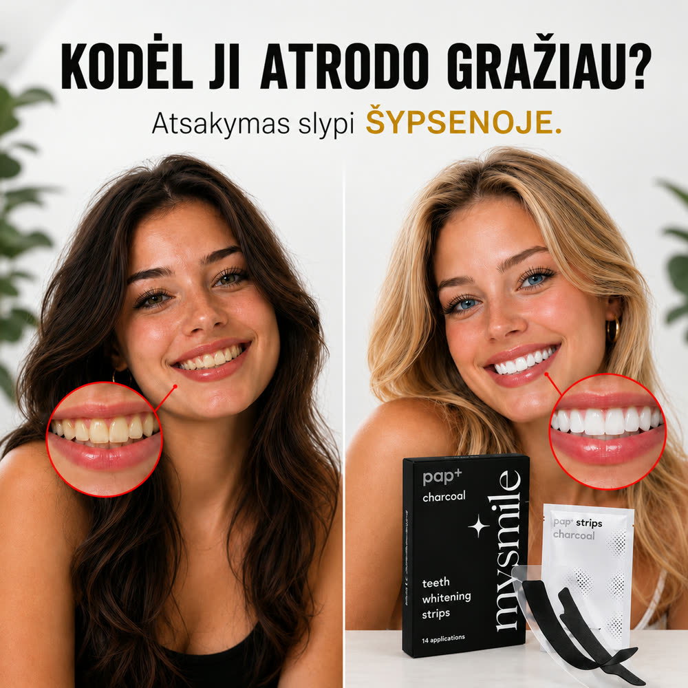 Skirtumą lemia šypsena